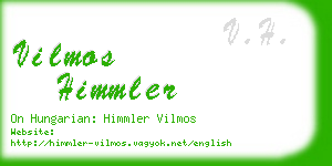 vilmos himmler business card